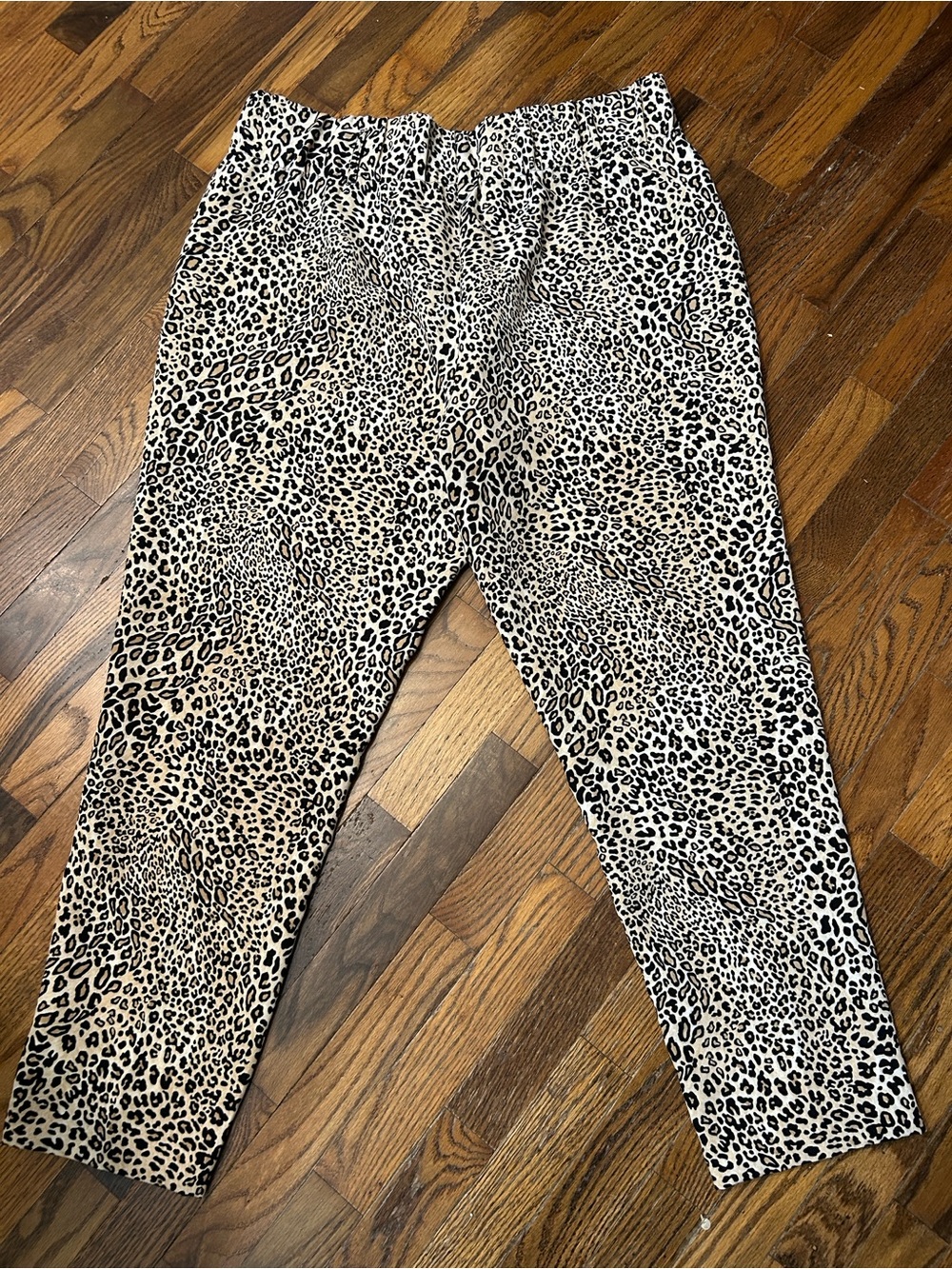 Haver & Blair Leopard Print pants Black,Cream&brown Size XL